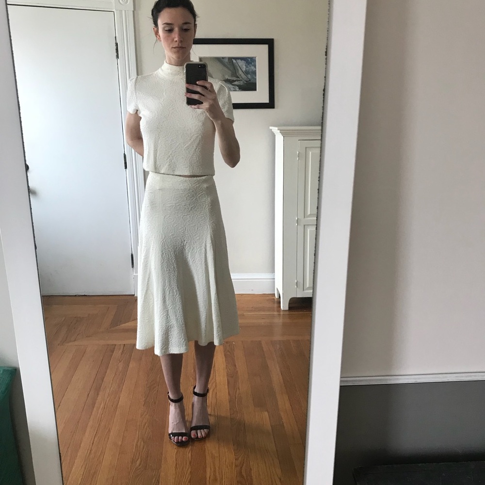 Alice and Olivia two-piece skirt and top
